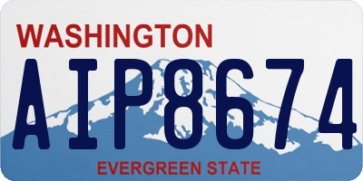 WA license plate AIP8674