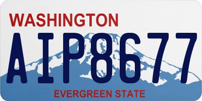 WA license plate AIP8677