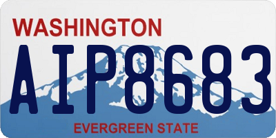 WA license plate AIP8683
