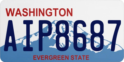WA license plate AIP8687