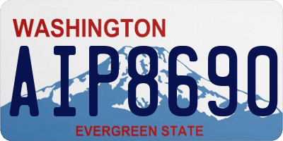WA license plate AIP8690