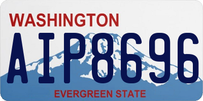 WA license plate AIP8696