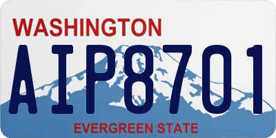 WA license plate AIP8701
