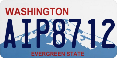 WA license plate AIP8712