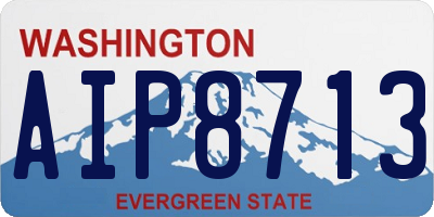 WA license plate AIP8713
