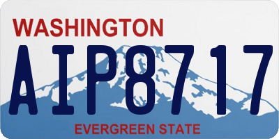 WA license plate AIP8717