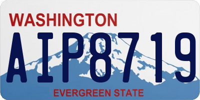 WA license plate AIP8719