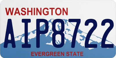 WA license plate AIP8722