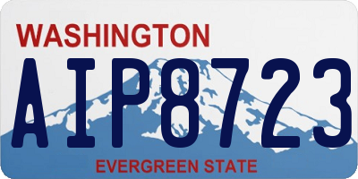 WA license plate AIP8723