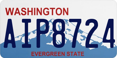 WA license plate AIP8724