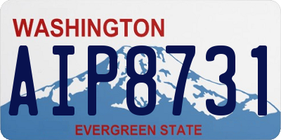 WA license plate AIP8731
