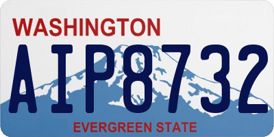 WA license plate AIP8732