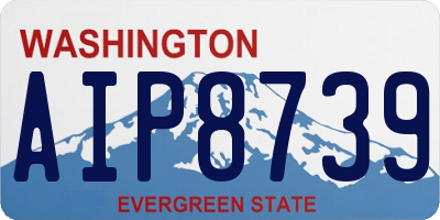 WA license plate AIP8739