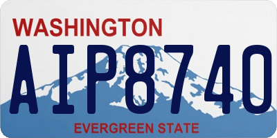WA license plate AIP8740