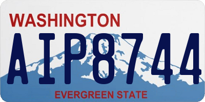 WA license plate AIP8744