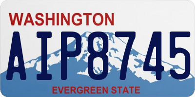 WA license plate AIP8745