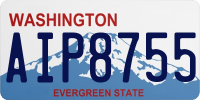 WA license plate AIP8755