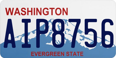 WA license plate AIP8756