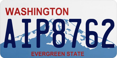 WA license plate AIP8762