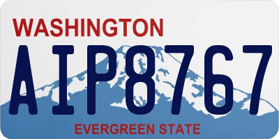WA license plate AIP8767