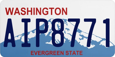 WA license plate AIP8771