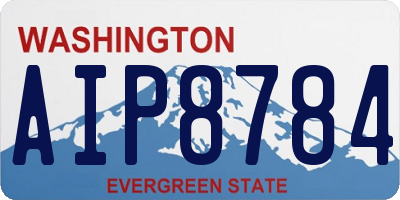 WA license plate AIP8784
