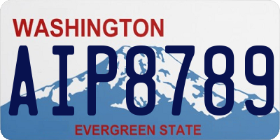 WA license plate AIP8789