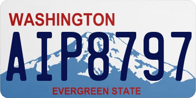 WA license plate AIP8797