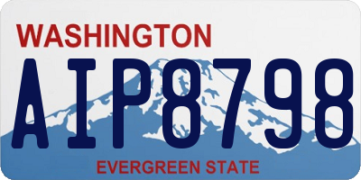 WA license plate AIP8798