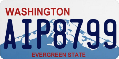 WA license plate AIP8799