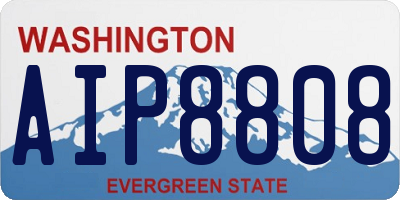 WA license plate AIP8808