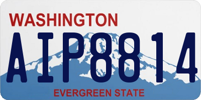WA license plate AIP8814
