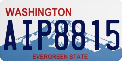 WA license plate AIP8815