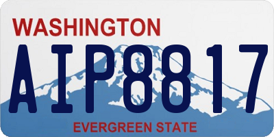 WA license plate AIP8817