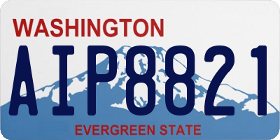 WA license plate AIP8821