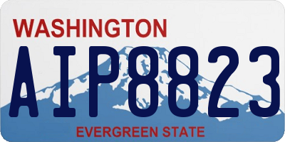 WA license plate AIP8823