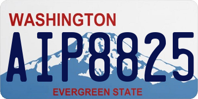 WA license plate AIP8825