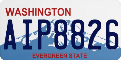 WA license plate AIP8826