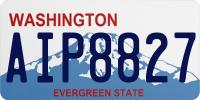 WA license plate AIP8827