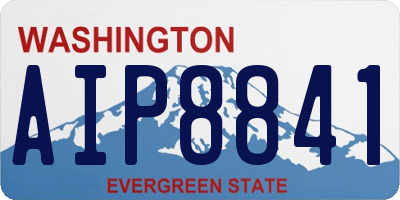 WA license plate AIP8841