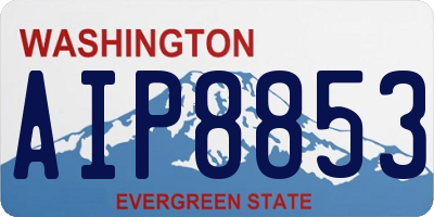 WA license plate AIP8853
