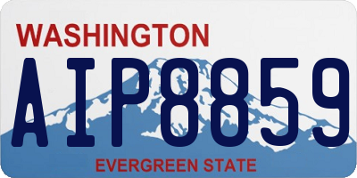 WA license plate AIP8859