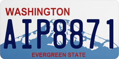WA license plate AIP8871