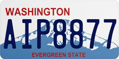 WA license plate AIP8877