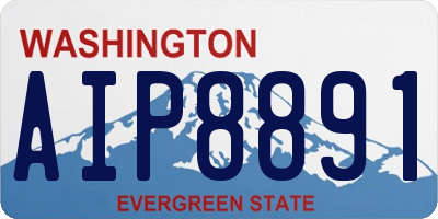 WA license plate AIP8891