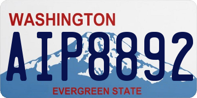 WA license plate AIP8892