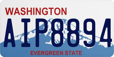 WA license plate AIP8894