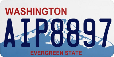WA license plate AIP8897