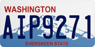 WA license plate AIP9271