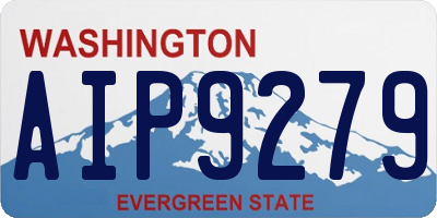 WA license plate AIP9279